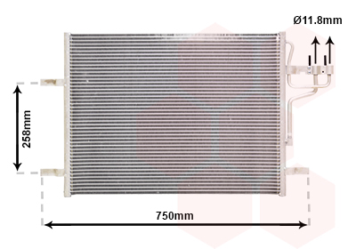 Airco condensor Van Wezel 18005483