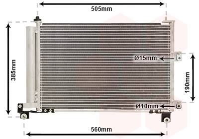 Airco condensor Van Wezel 18005486