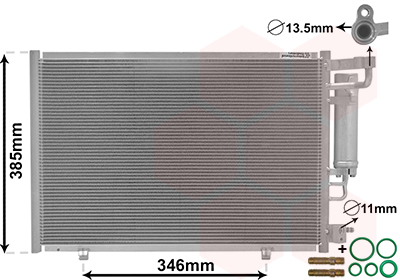 Airco condensor Van Wezel 18005490