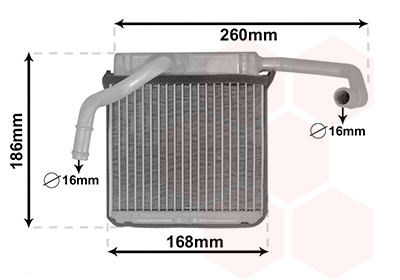 Kachelradiateur Van Wezel 18006607