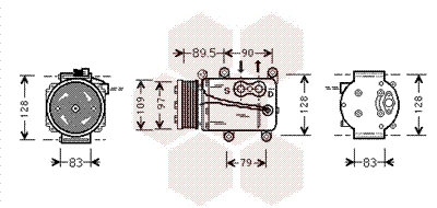 Airco compressor Van Wezel 1800K082