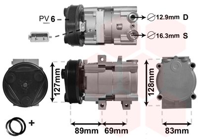 Airco compressor Van Wezel 1800K322