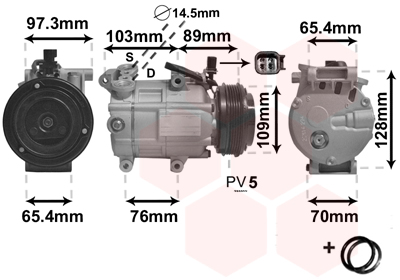 Airco compressor Van Wezel 1800K391