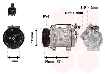 Airco compressor Van Wezel 1800K393