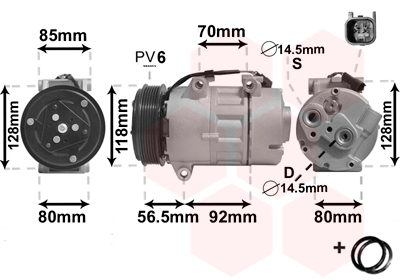 Airco compressor Van Wezel 1800K394