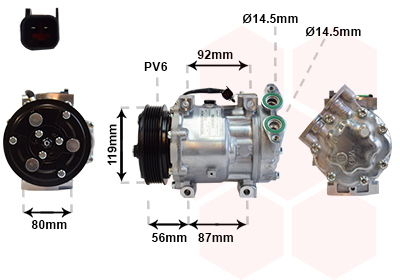 Airco compressor Van Wezel 1800K431