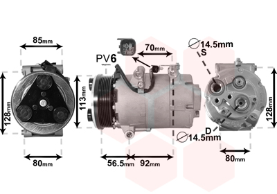 Airco compressor Van Wezel 1800K497