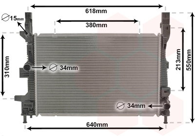 Radiateur Van Wezel 18012710