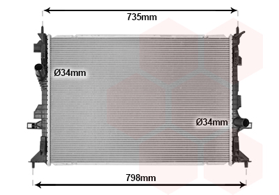 Radiateur Van Wezel 18012712