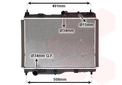 Radiateur Van Wezel 18012723