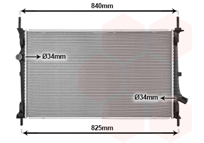 Radiateur Van Wezel 18012729