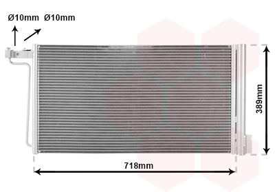 Airco condensor Van Wezel 18015715