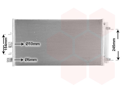 Airco condensor Van Wezel 18015719