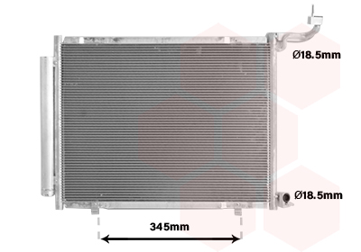 Airco condensor Van Wezel 18015724