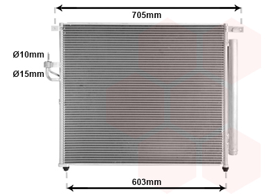 Airco condensor Van Wezel 18015727