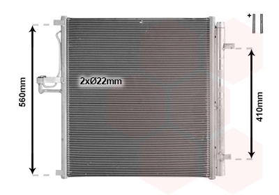 Airco condensor Van Wezel 18015731