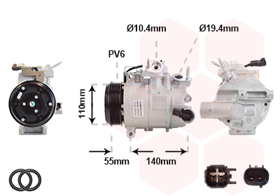 Airco compressor Van Wezel 1801K702