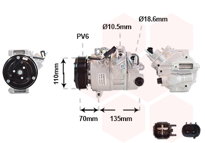 Airco compressor Van Wezel 1801K705