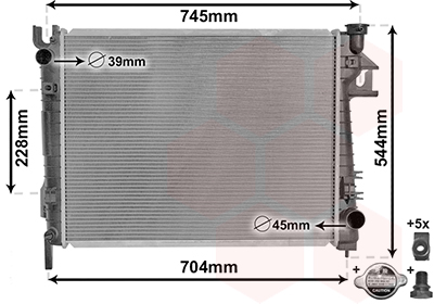 Radiateur Van Wezel 20012707