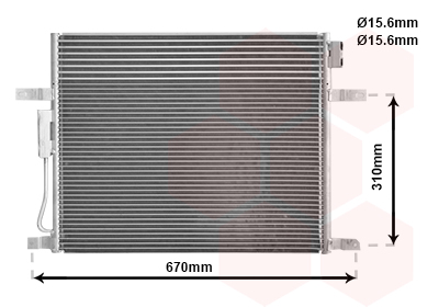 Airco condensor Van Wezel 21005050