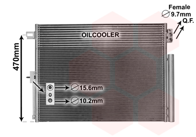 Airco condensor Van Wezel 21005061