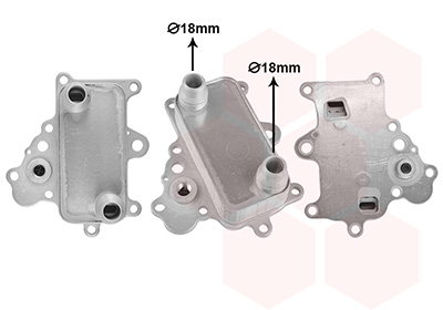 Oliekoeler, motorolie Van Wezel 21013703