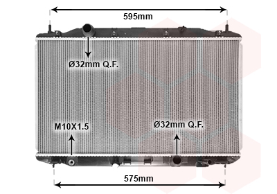 Radiateur Van Wezel 25002190