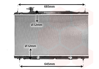 Radiateur Van Wezel 25002226