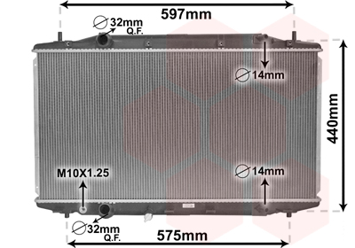 Radiateur Van Wezel 25002303