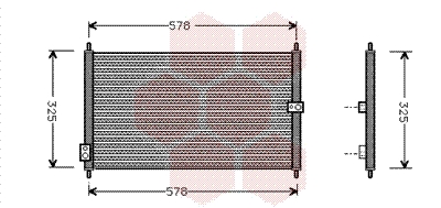 Airco condensor Van Wezel 25005086