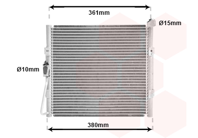 Airco condensor Van Wezel 25005089