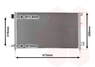 Airco condensor Van Wezel 25005185