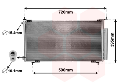 Airco condensor Van Wezel 25005201