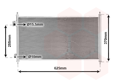 Airco condensor Van Wezel 25005202