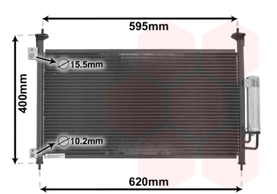 Airco condensor Van Wezel 25005213