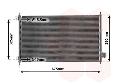 Airco condensor Van Wezel 25005229