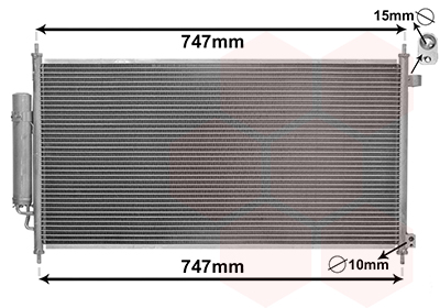 Airco condensor Van Wezel 25005233