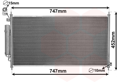 Airco condensor Van Wezel 25005234