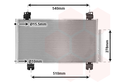 Airco condensor Van Wezel 25005236