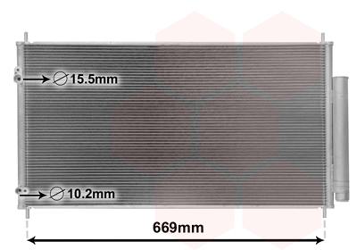 Airco condensor Van Wezel 25005290