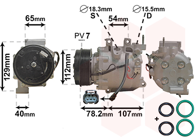 Airco compressor Van Wezel 2500K311