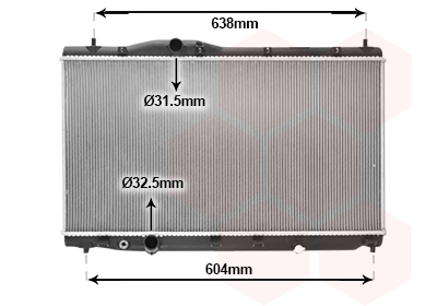 Radiateur Van Wezel 25012706