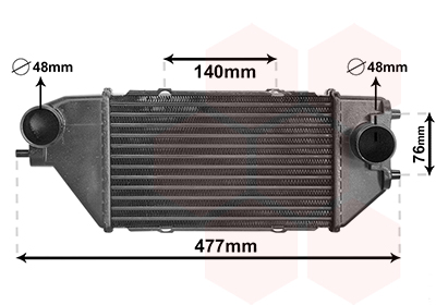 Interkoeler Van Wezel 25014701