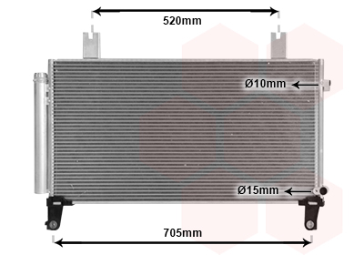 Airco condensor Van Wezel 25015707