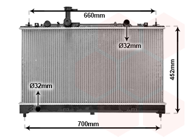 Radiateur Van Wezel 27002164