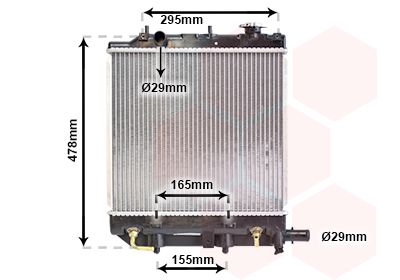 Radiateur Van Wezel 27002166