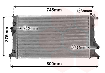 Radiateur Van Wezel 27002183