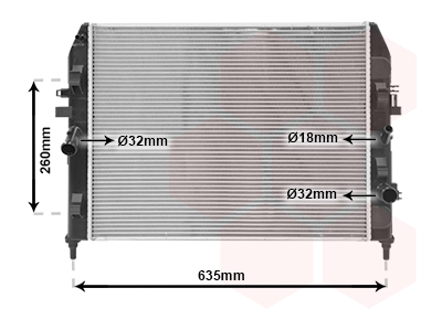 Radiateur Van Wezel 27002205