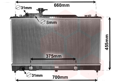 Radiateur Van Wezel 27002223