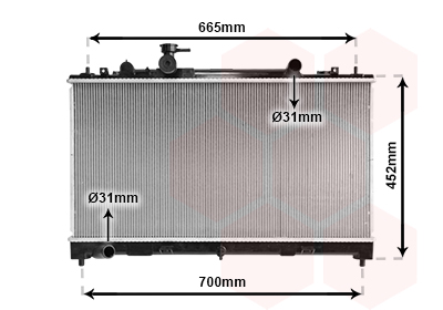 Radiateur Van Wezel 27002226